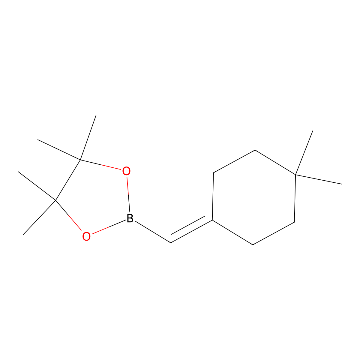 2-[(4,4-Dimethylcyclohexylidene)methyl]-4,4,5,5-tetramethyl-1,3,2-dioxaborolane molecular structure, CAS 2246885-43-6