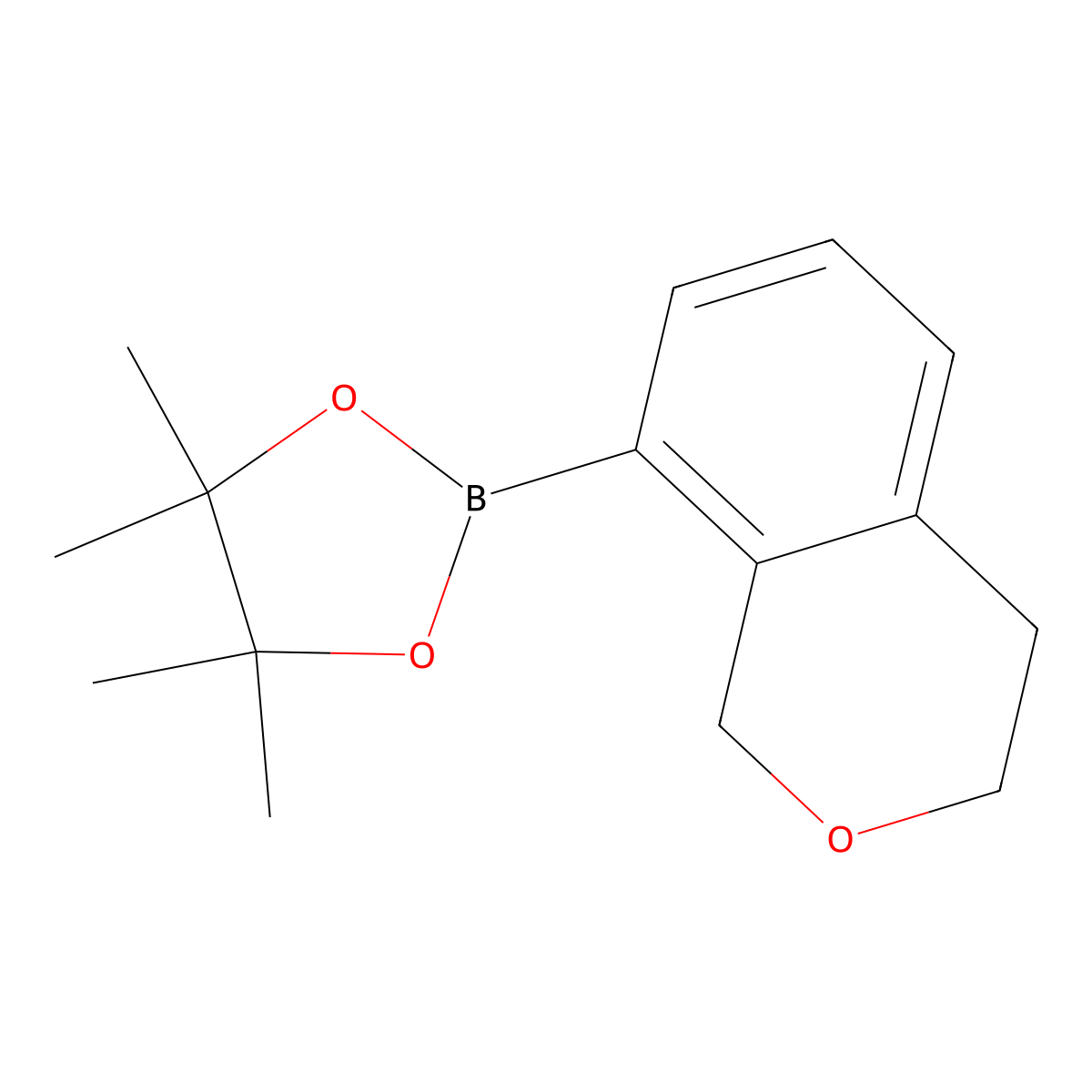 2-(3,4-dihydro-1H-2-benzopyran-8-yl)-4,4,5,5-tetramethyl-1,3,2-dioxaborolane molecular structure, CAS 2246898-84-8
