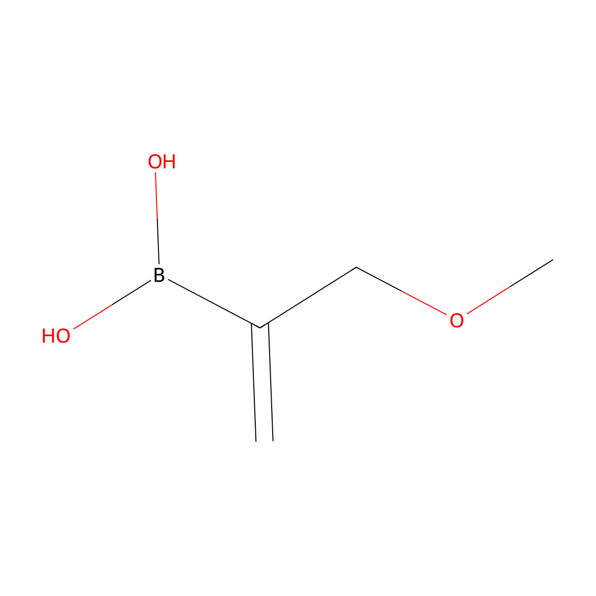 (3-Methoxyprop-1-en-2-yl)boronic acid molecular structure, CAS 2246901-42-6