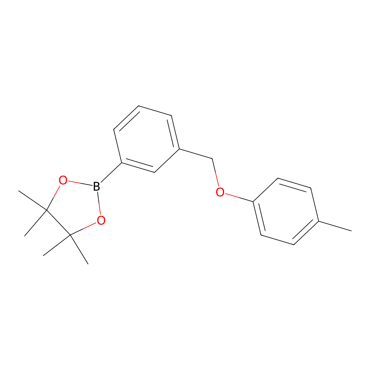 4,4,5,5-Tetramethyl-2-(3-((p-tolyloxy)methyl)phenyl)-1,3,2-dioxaborolane molecular structure, CAS 2246910-35-8