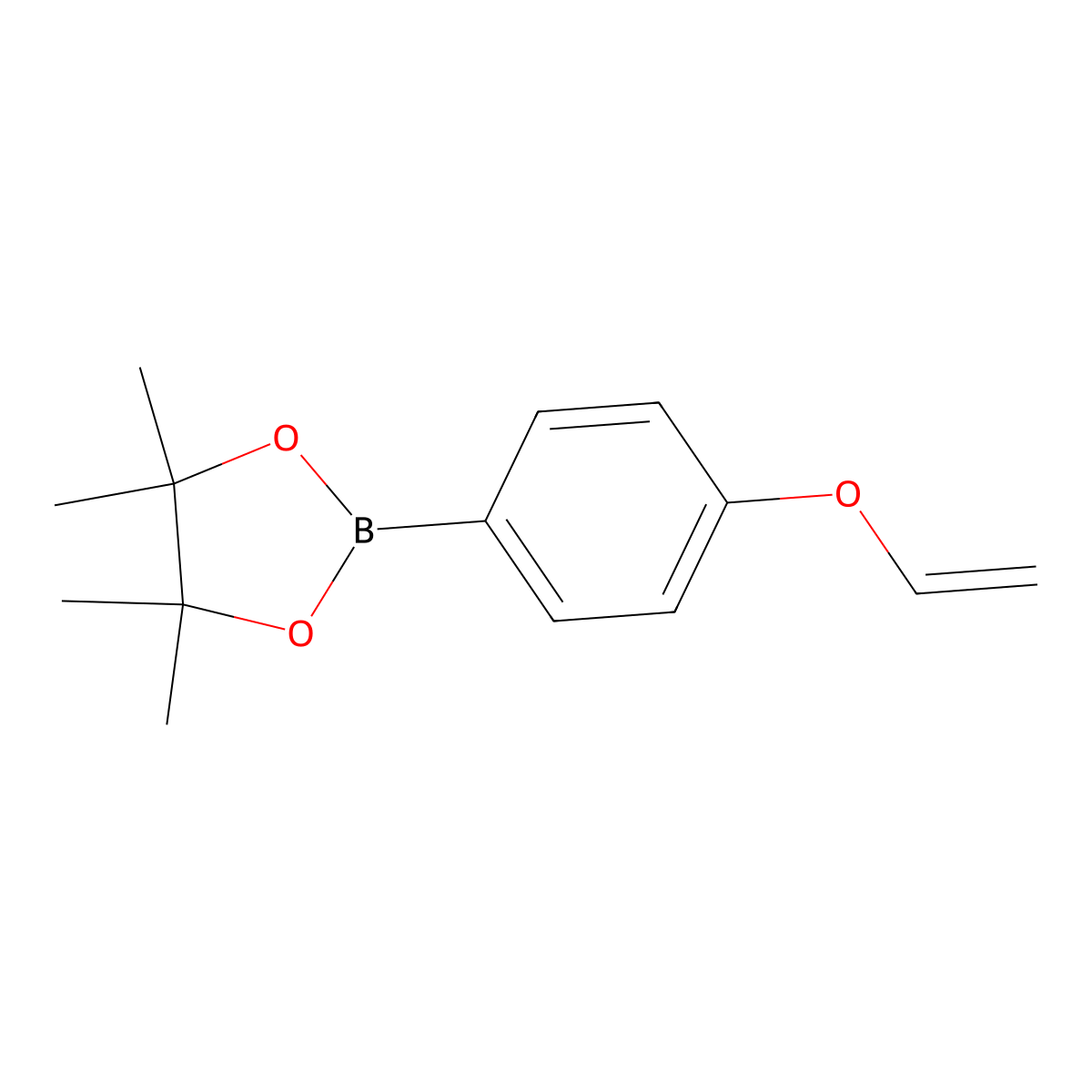 2-(4-Ethenoxyphenyl)-4,4,5,5-tetramethyl-1,3,2-dioxaborolane molecular structure, CAS 2246978-61-8