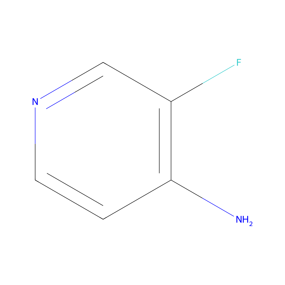 4-Amino-3-fluoropyridine molecular structure, CAS 2247-88-3