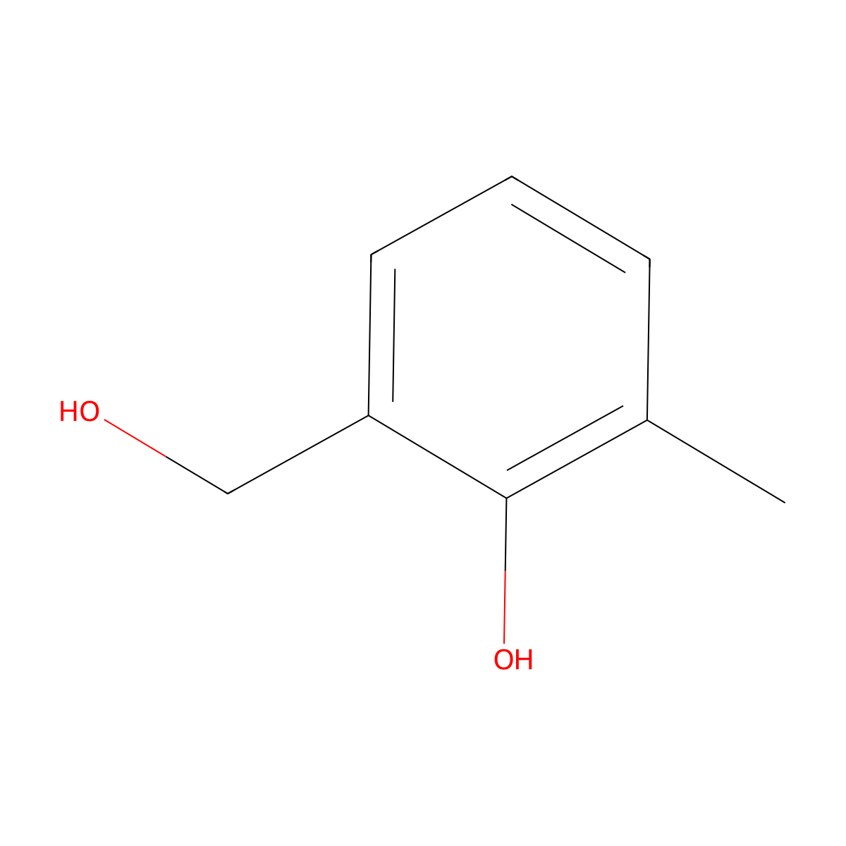2-(Hydroxymethyl)-6-methylphenol molecular structure, CAS 22470-99-1