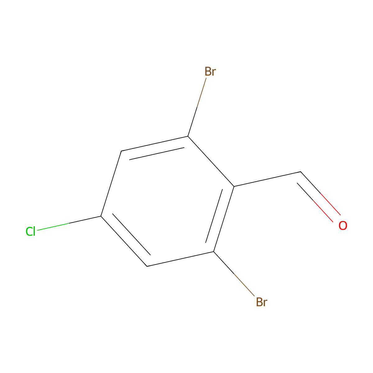 2,6-Dibromo-4-chloro-benzaldehyde molecular structure, CAS 2247038-89-5