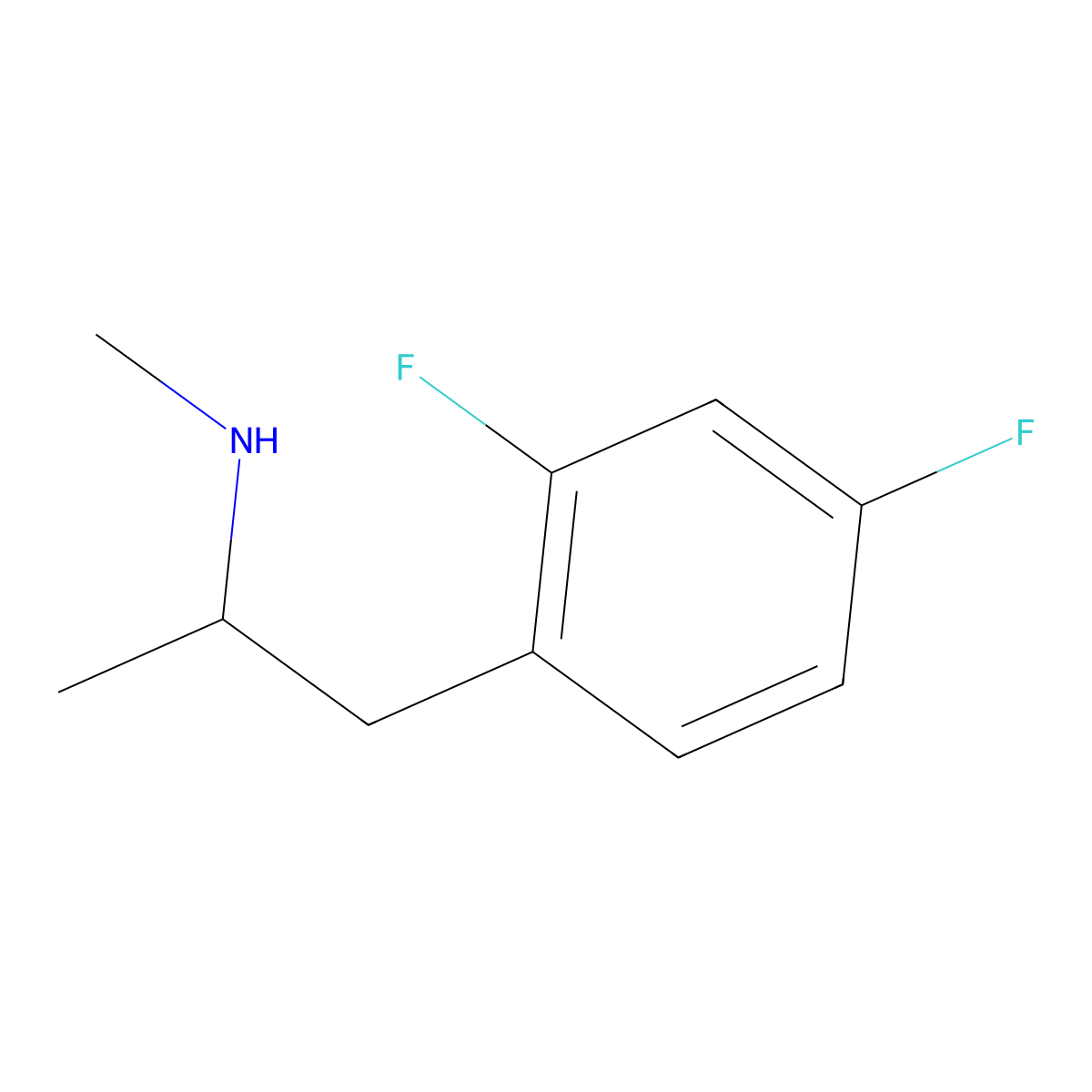 [(2S)-1-(2,4-difluorophenyl)propan-2-yl](methyl)amine molecular structure, CAS 2247088-12-4