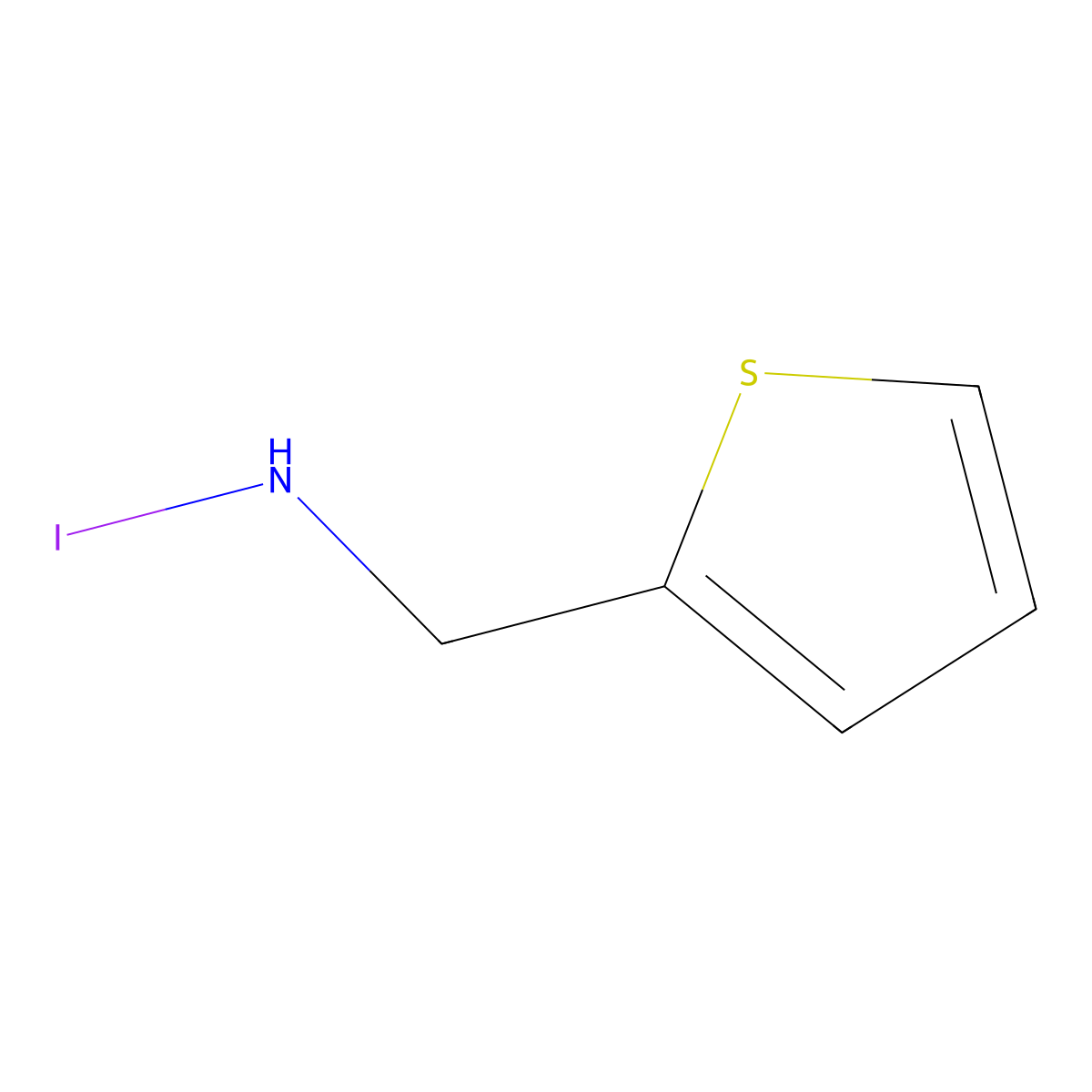 Thiophen-2-ylmethanamine Hydroiodide molecular structure, CAS 2247100-32-7
