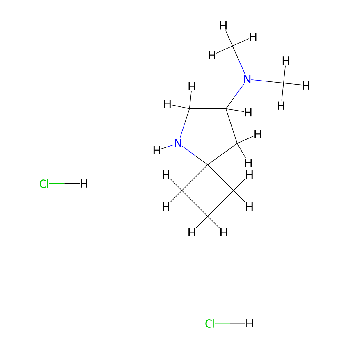N,N-dimethyl-5-azaspiro(3.4)octan-7-amine dihydrochloride molecular structure, CAS 2247102-00-5