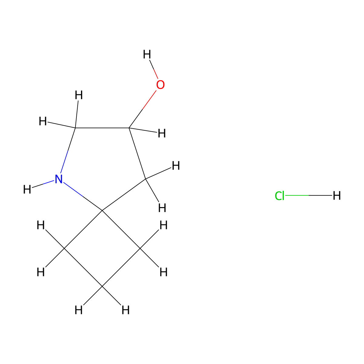 5-Azaspiro[3.4]octan-7-ol hydrochloride molecular structure, CAS 2247102-02-7