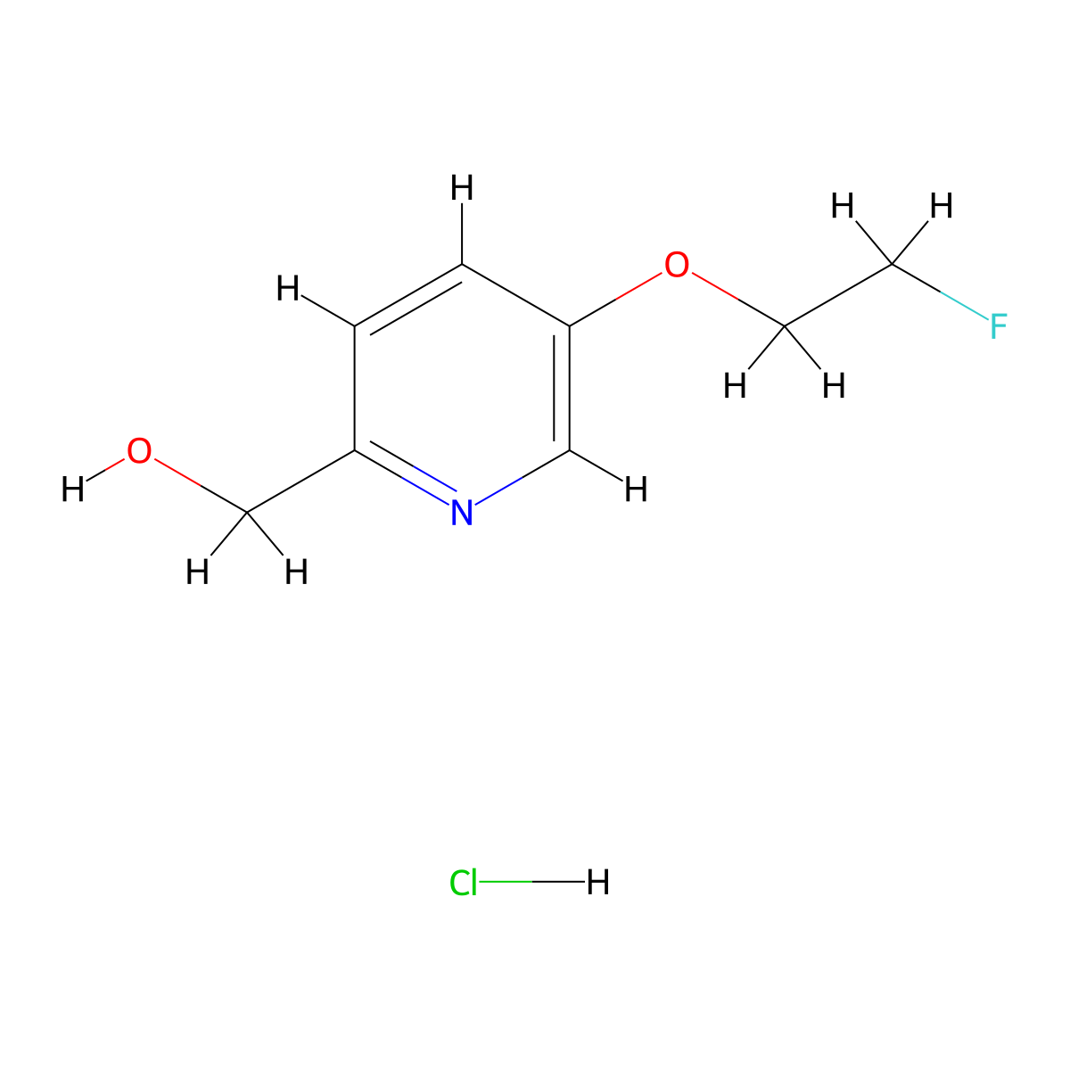 [5-(2-Fluoroethoxy)pyridin-2-yl]methanol hydrochloride molecular structure, CAS 2247102-31-2