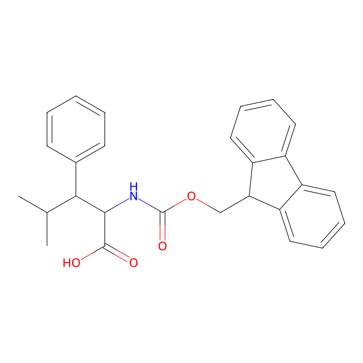 2-(9H-Fluoren-9-ylmethoxycarbonylamino)-4-methyl-3-phenylpentanoic acid molecular structure, CAS 2247102-34-5