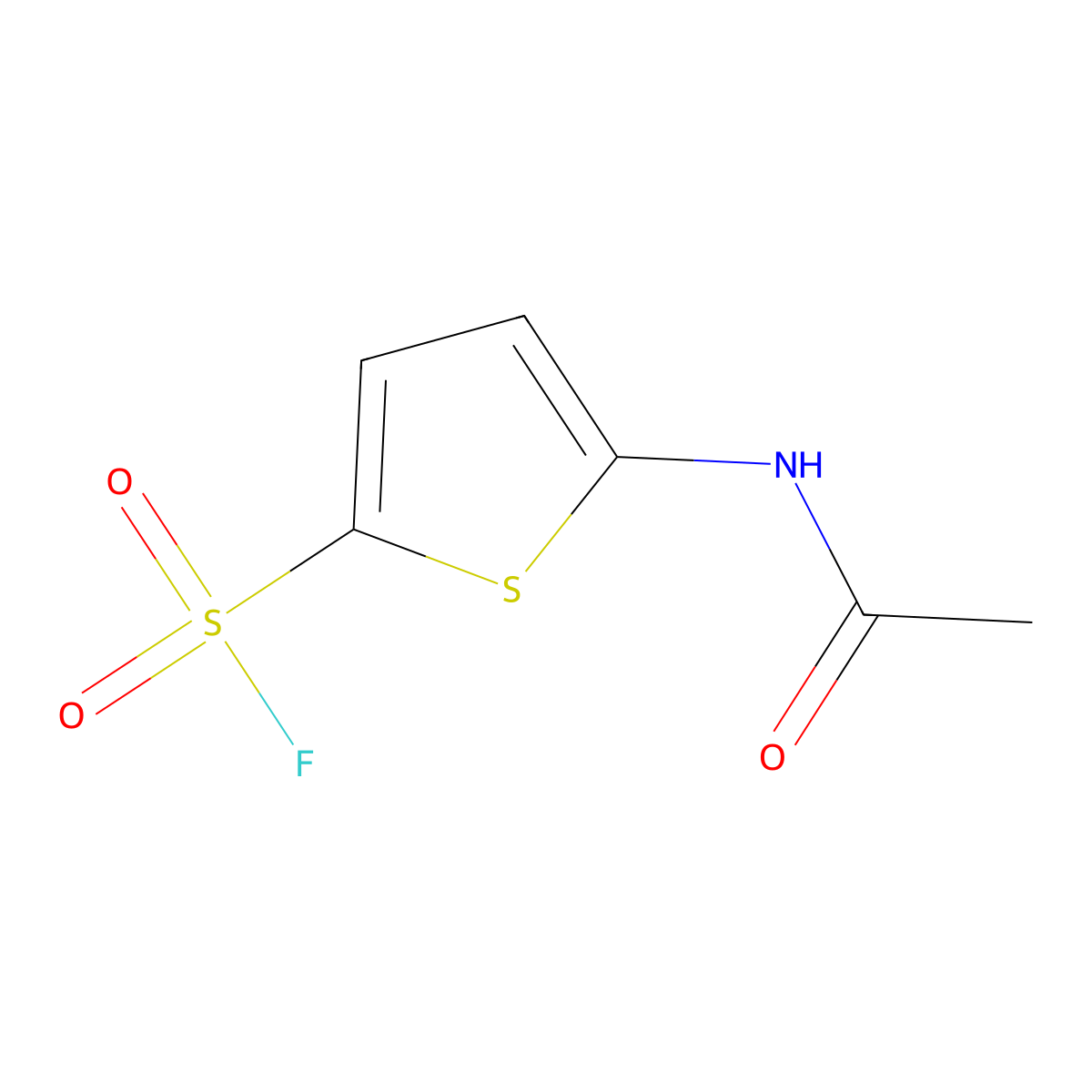 5-Acetamidothiophene-2-sulfonyl fluoride molecular structure, CAS 2247102-40-3