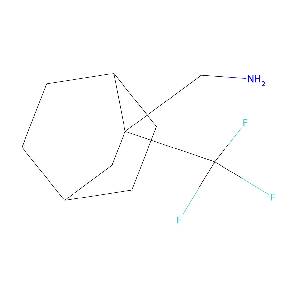 1-[2-(Trifluoromethyl)bicyclo[2.2.2]octan-2-yl]methanamine molecular structure, CAS 2247102-84-5