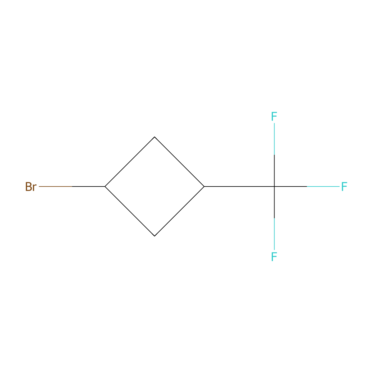 1-Bromo-3-(trifluoromethyl)cyclobutane molecular structure, CAS 2247103-30-4