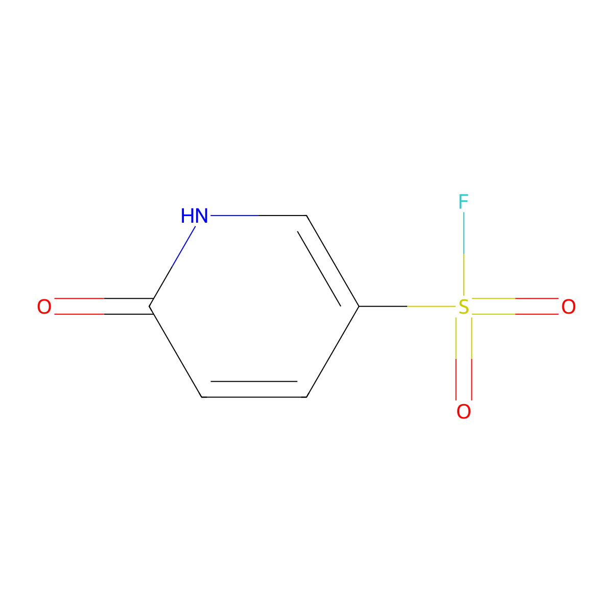 6-Hydroxypyridine-3-sulfonyl fluoride molecular structure, CAS 2247103-46-2