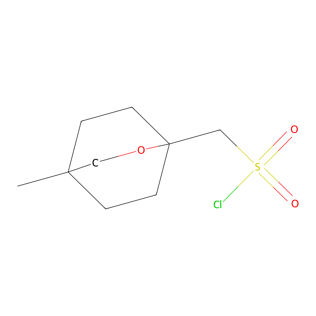 {4-Methyl-2-oxabicyclo[2.2.2]octan-1-yl}methanesulfonylchloride molecular structure, CAS 2247103-47-3