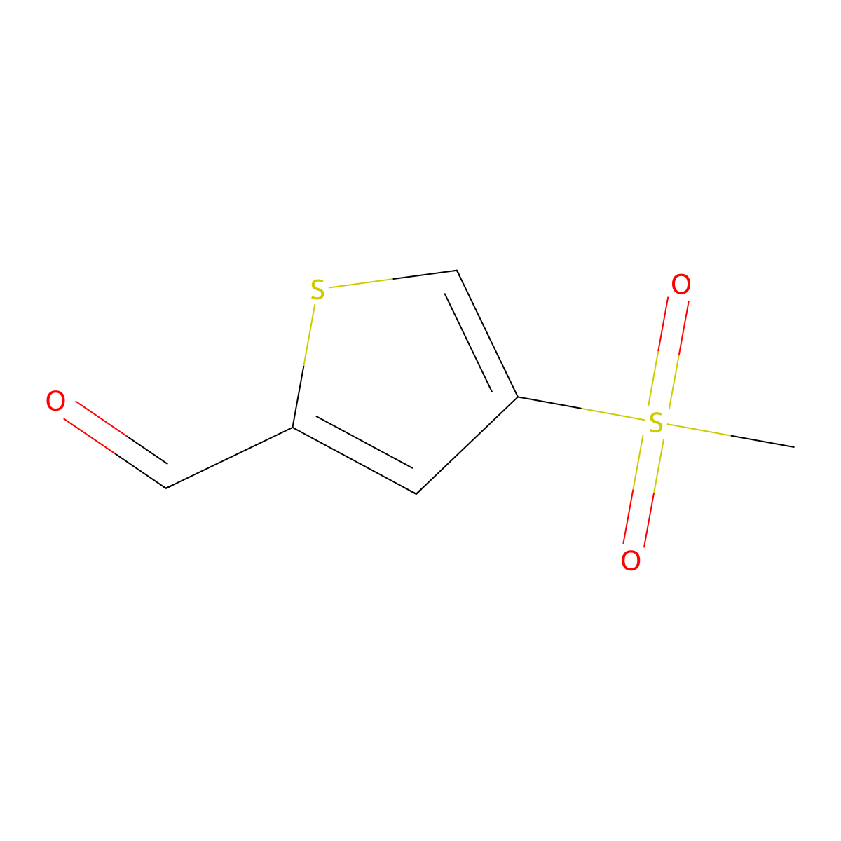 4-Methanesulfonylthiophene-2-carbaldehyde molecular structure, CAS 2247103-55-3