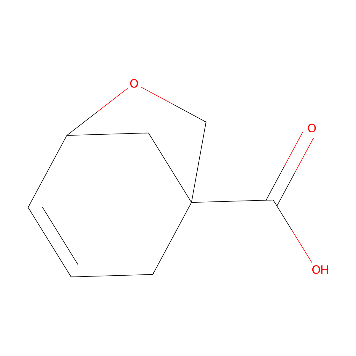 6-Oxabicyclo[3.2.1]oct-3-ene-1-carboxylic acid molecular structure, CAS 2247103-62-2