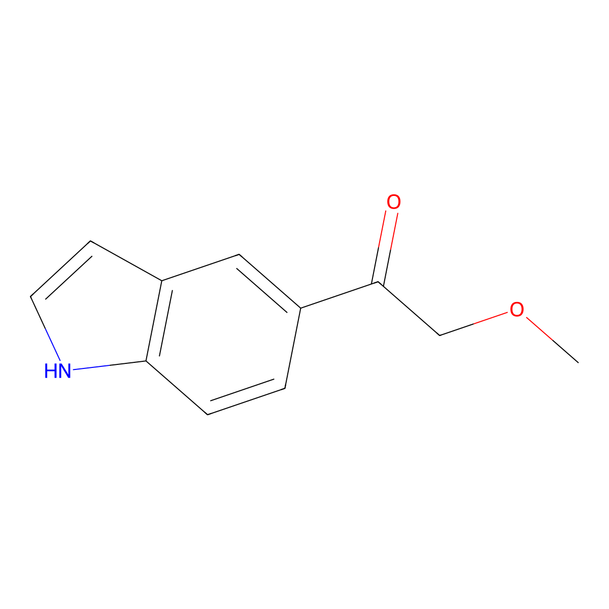 1-(1H-indol-5-yl)-2-methoxyethan-1-one molecular structure, CAS 2247103-65-5