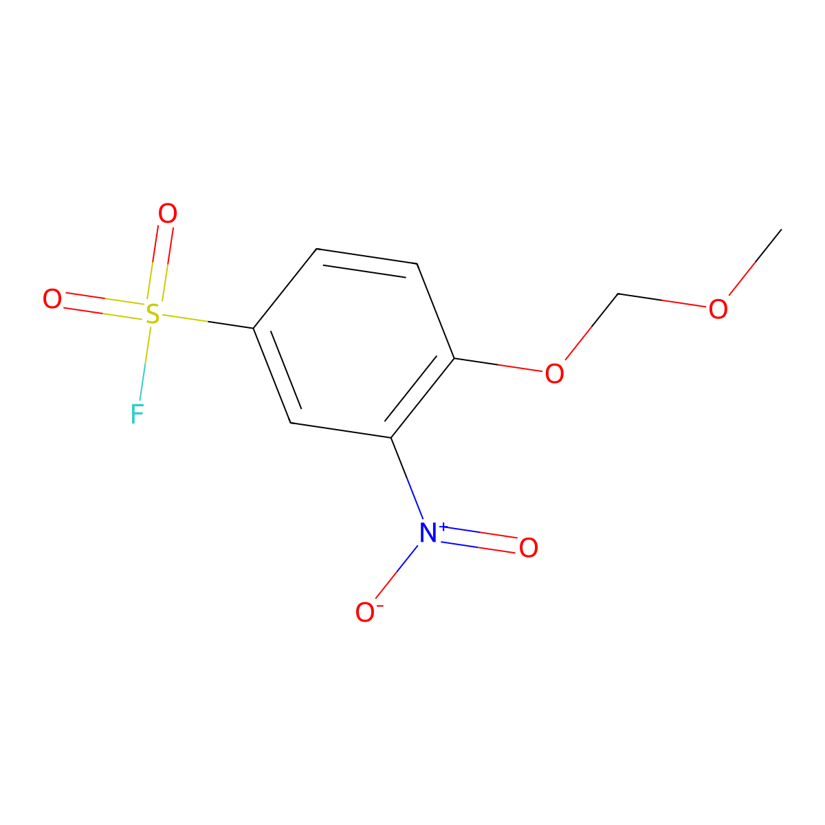 4-(Methoxymethoxy)-3-nitrobenzene-1-sulfonyl fluoride molecular structure, CAS 2247103-93-9