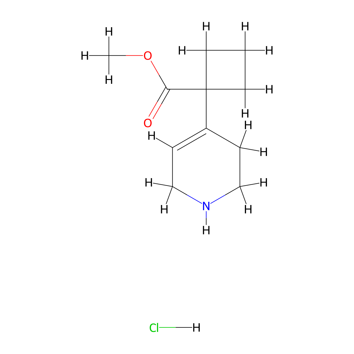 Methyl1-(1,2,3,6-tetrahydropyridin-4-yl)cyclobutane-1-carboxylatehydrochloride molecular structure, CAS 2247104-01-2
