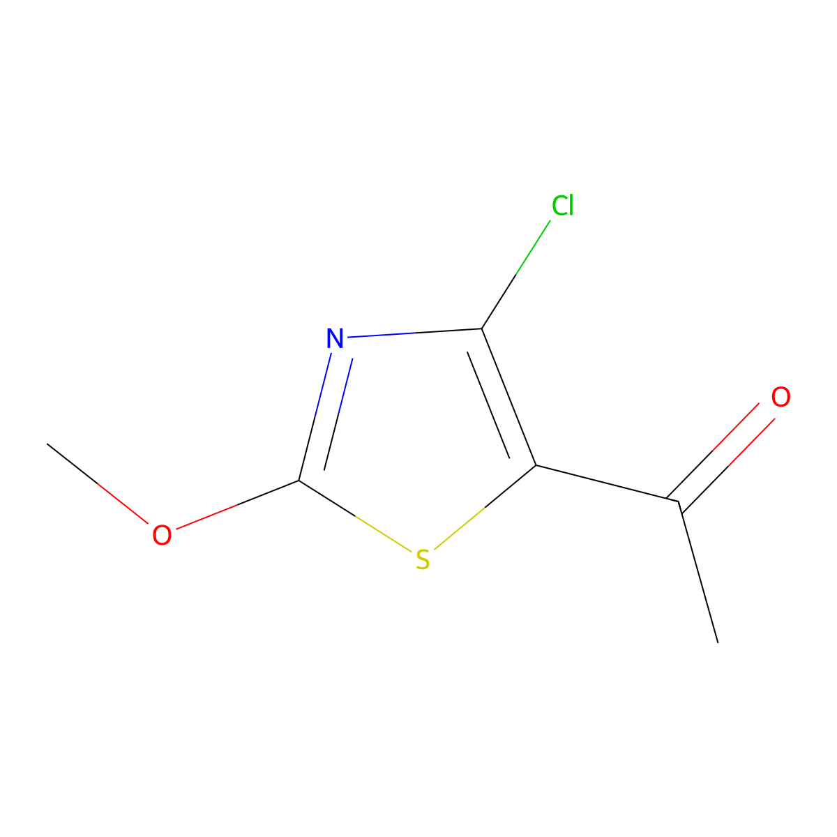 1-(4-Chloro-2-methoxy-1,3-thiazol-5-yl)ethan-1-one molecular structure, CAS 2247104-04-5