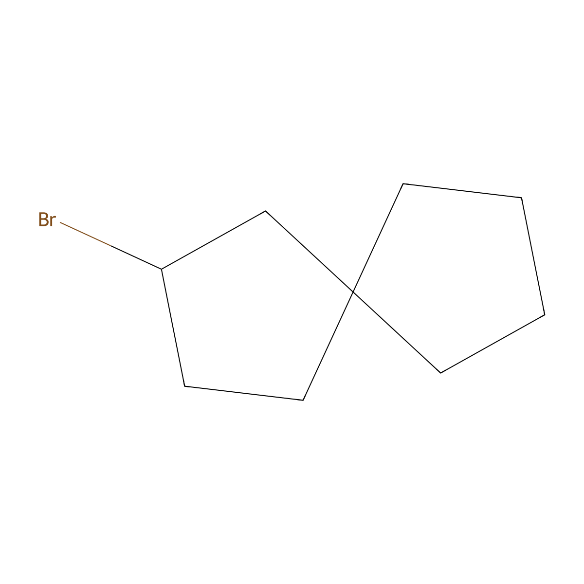 2-Bromospiro[4.4]nonane molecular structure, CAS 2247104-07-8