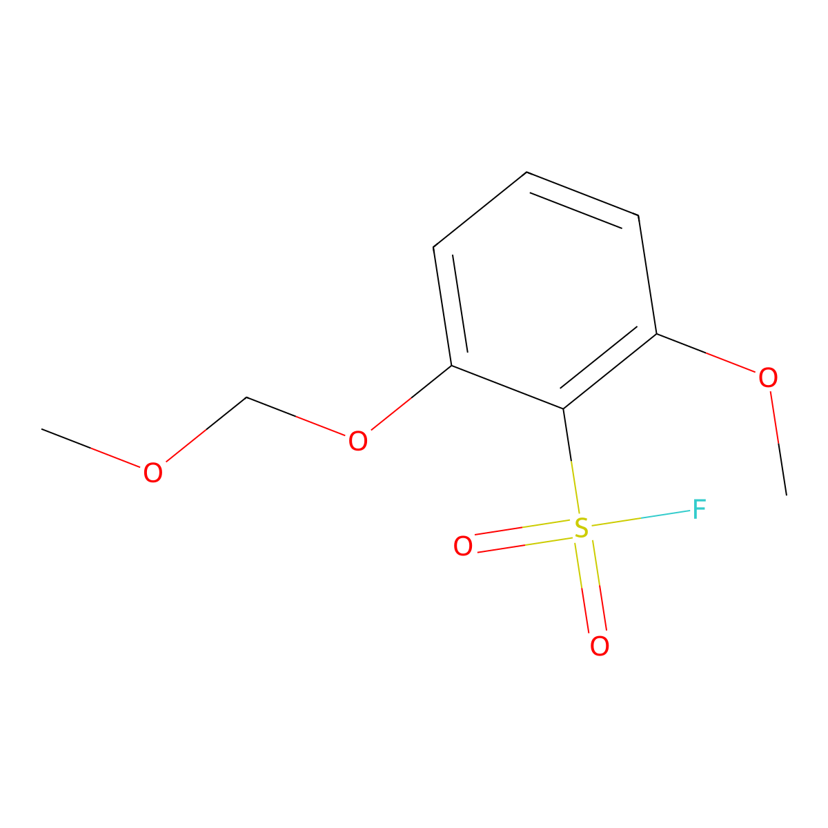 2-Methoxy-6-(methoxymethoxy)benzene-1-sulfonyl fluoride molecular structure, CAS 2247104-11-4