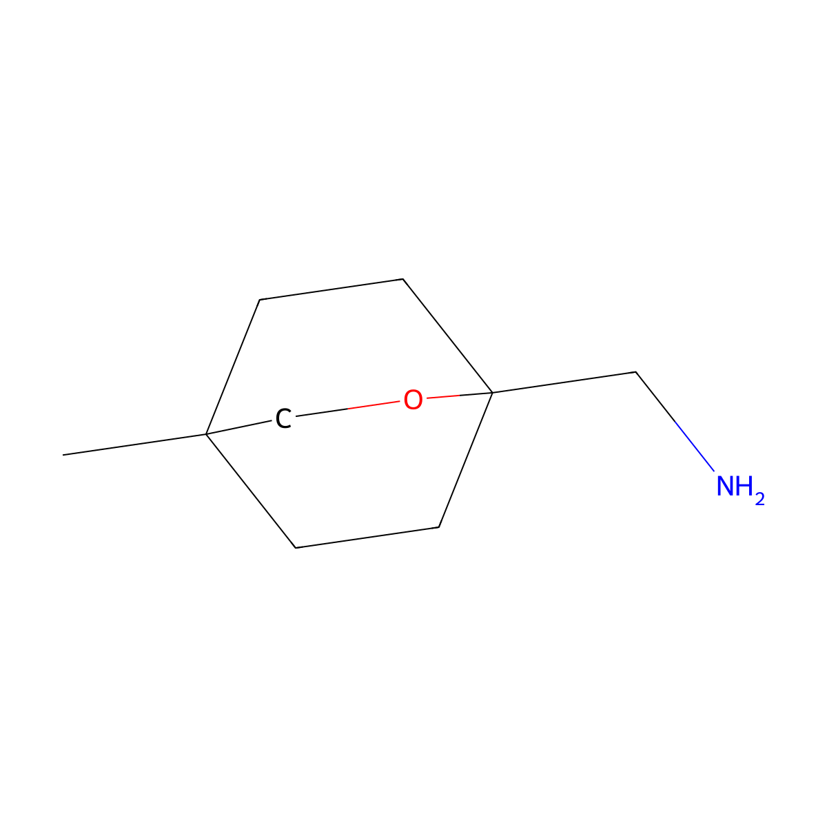 (4-Methyl-2-oxabicyclo[2.2.2]octan-1-yl)methanamine molecular structure, CAS 2247104-17-0