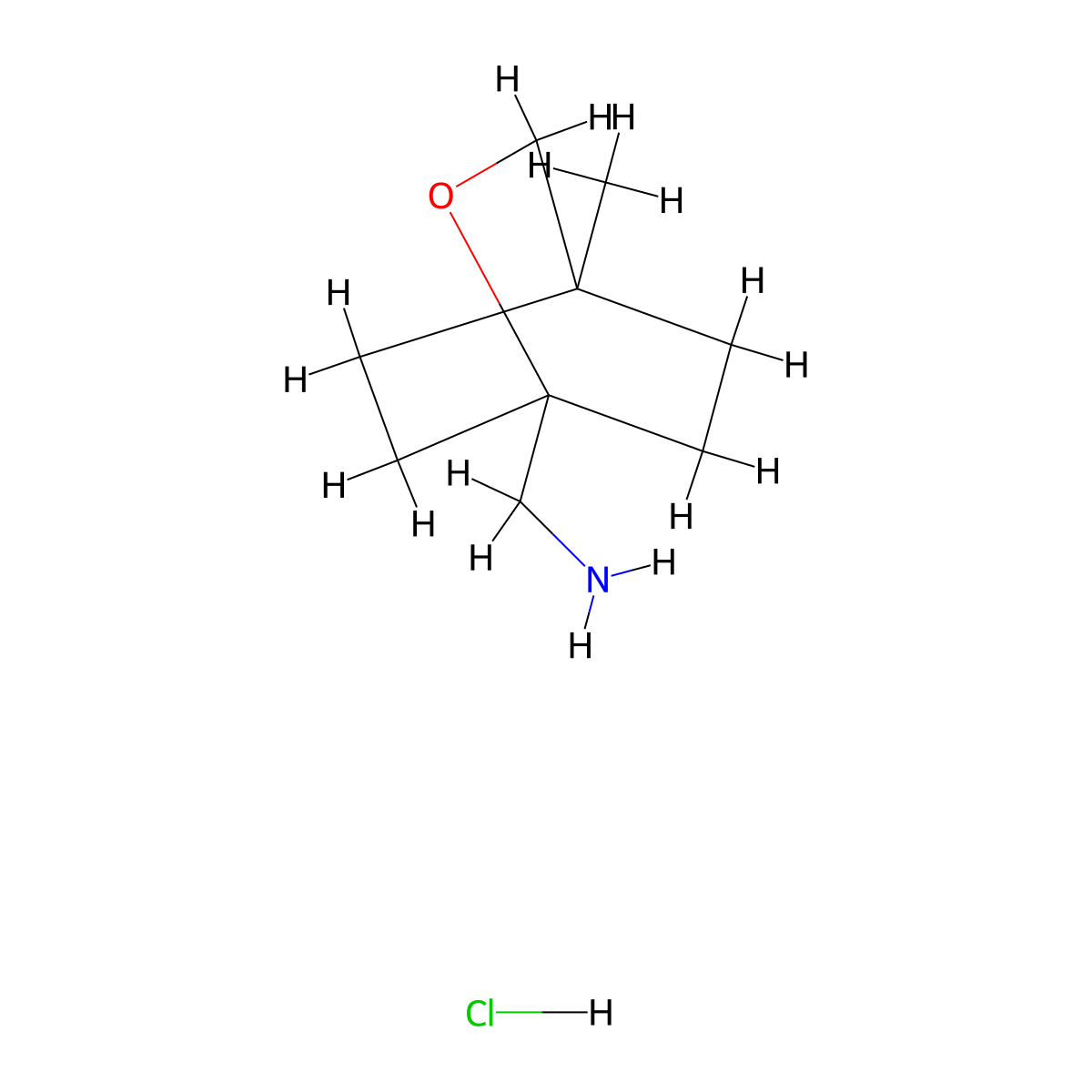 1-{4-Methyl-2-oxabicyclo[2.2.2]octan-1-yl}methanamine hydrochloride molecular structure, CAS 2247104-20-5