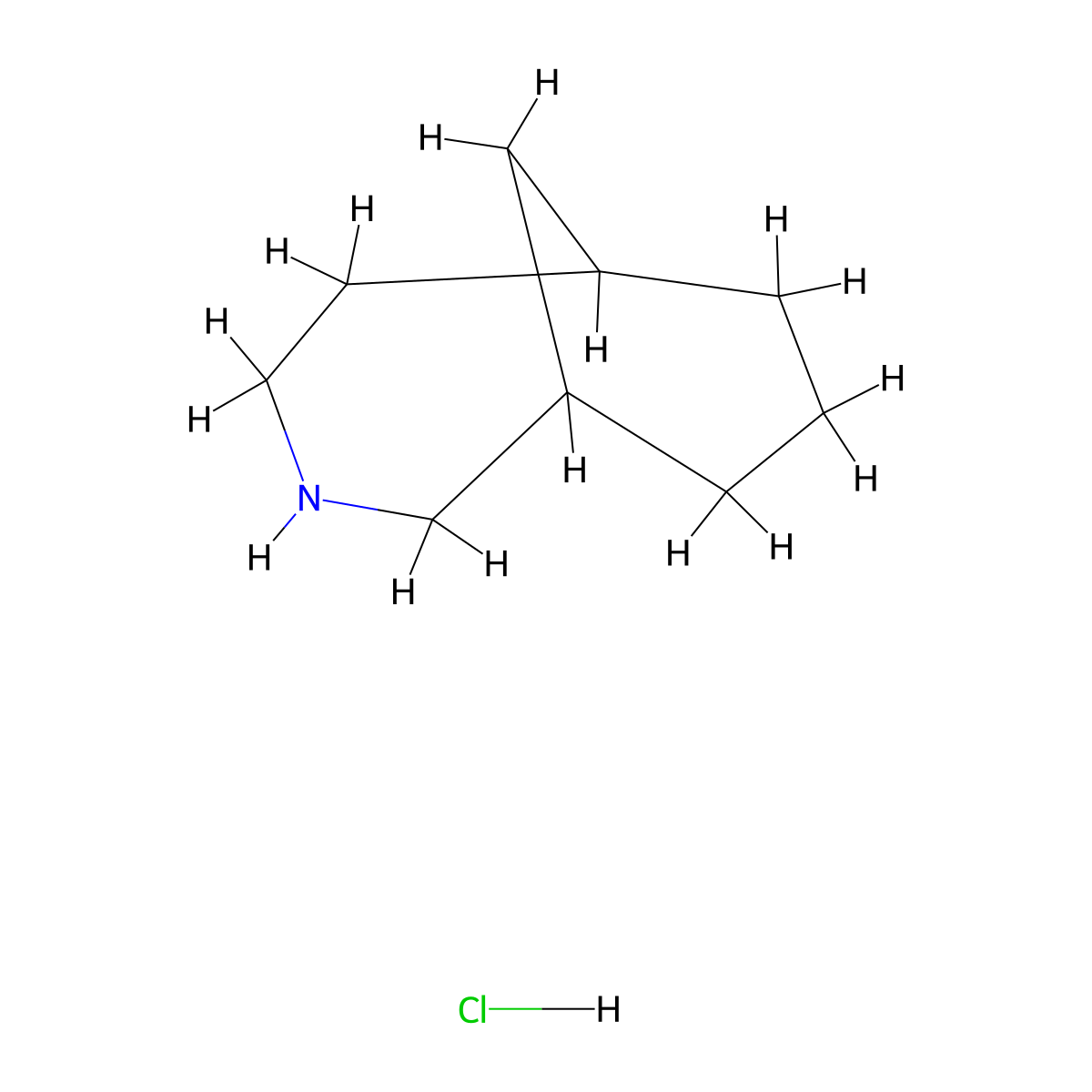 3-Azabicyclo[4.3.1]decane hydrochloride molecular structure, CAS 2247104-44-3