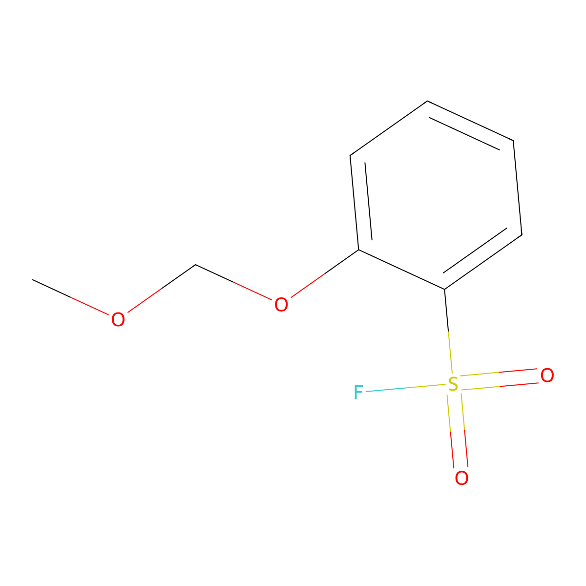 2-(Methoxymethoxy)benzene-1-sulfonyl fluoride molecular structure, CAS 2247104-51-2