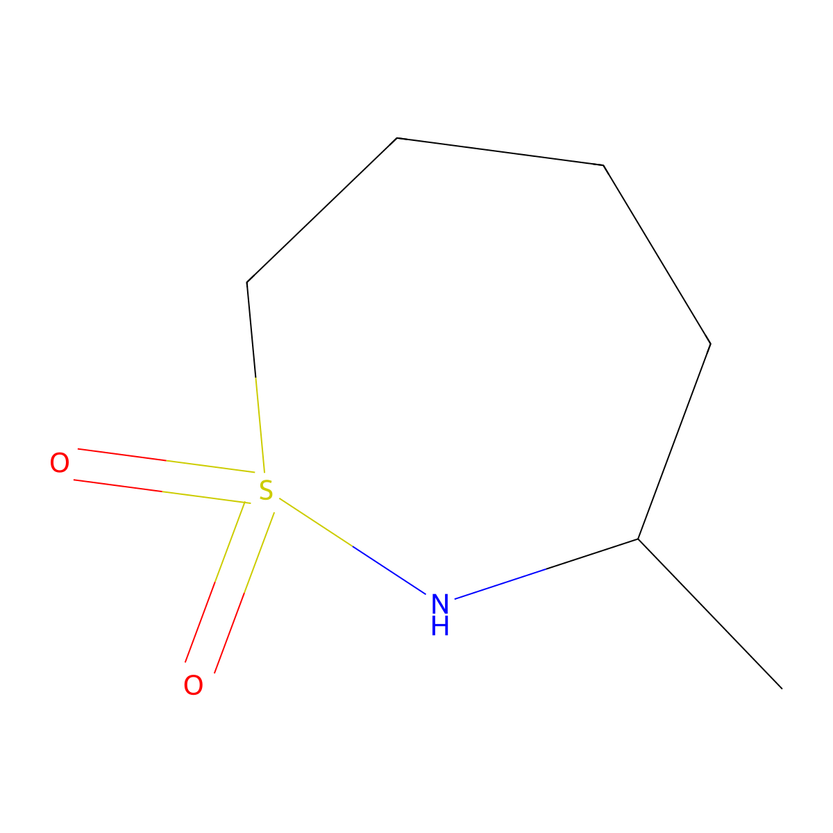 3-Methyl-1lambda6,2-thiazepane-1,1-dione molecular structure, CAS 2247105-32-2