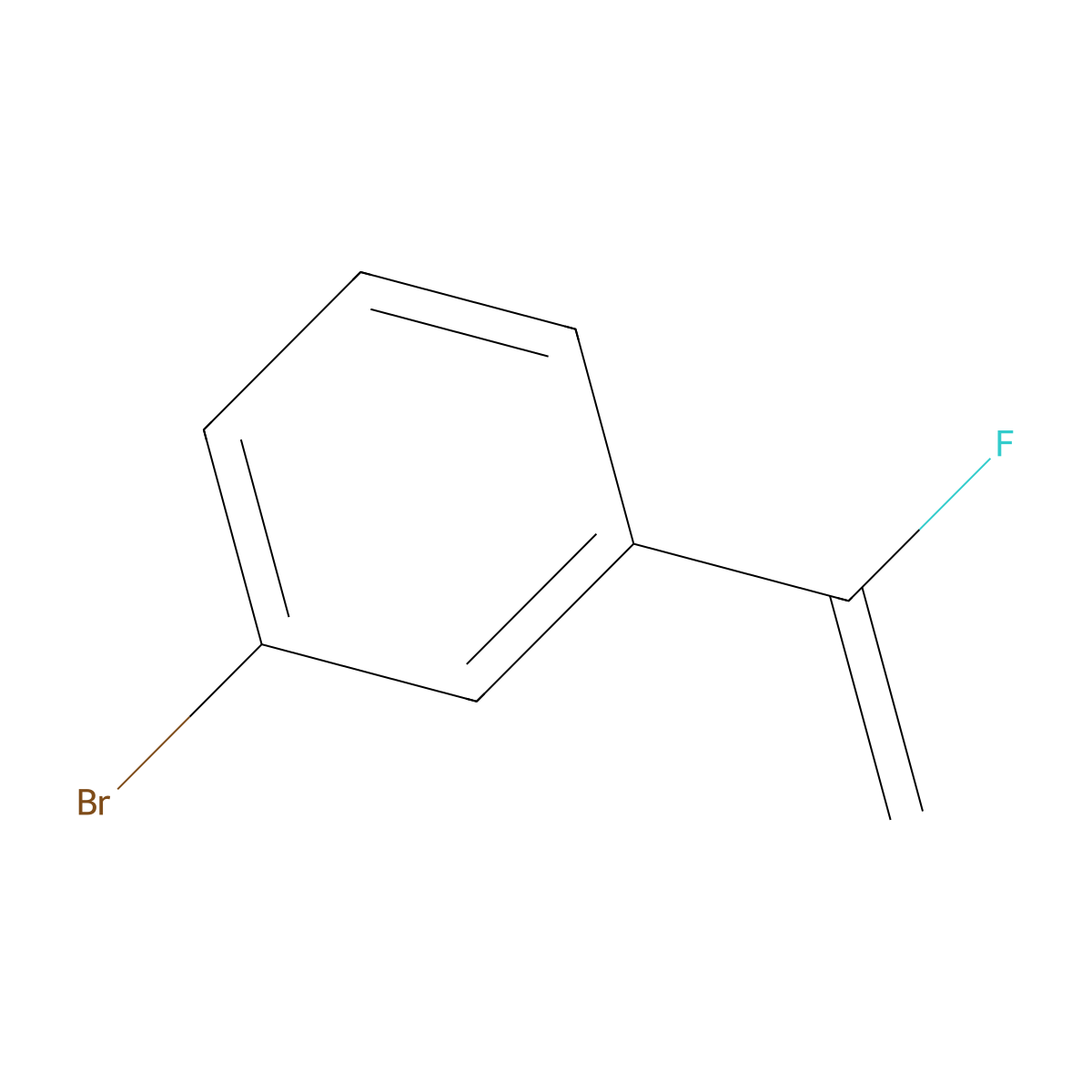 1-Bromo-3-(1-fluoroethenyl)benzene molecular structure, CAS 2247105-48-0
