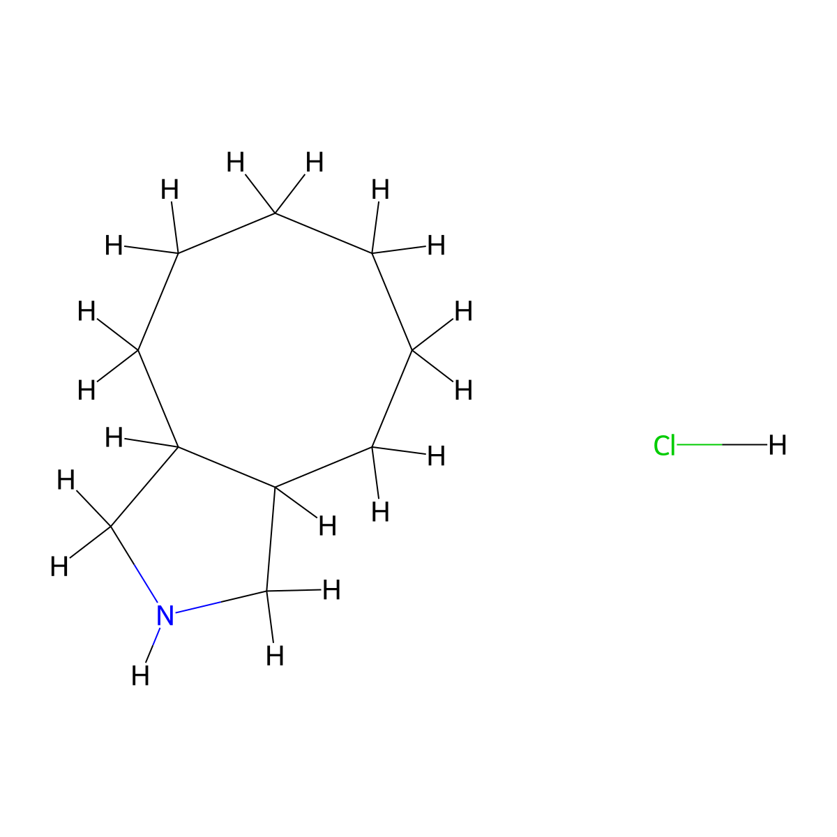 decahydro-1H-cycloocta[c]pyrrole hydrochloride molecular structure, CAS 2247106-10-9