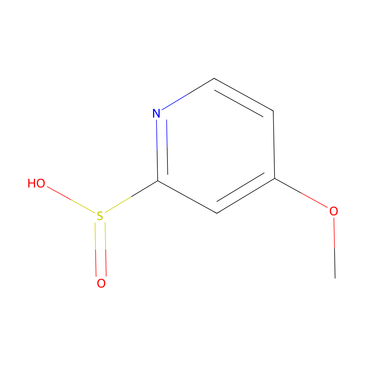 4-Methoxypyridine-2-sulfinic acid molecular structure, CAS 2247106-31-4