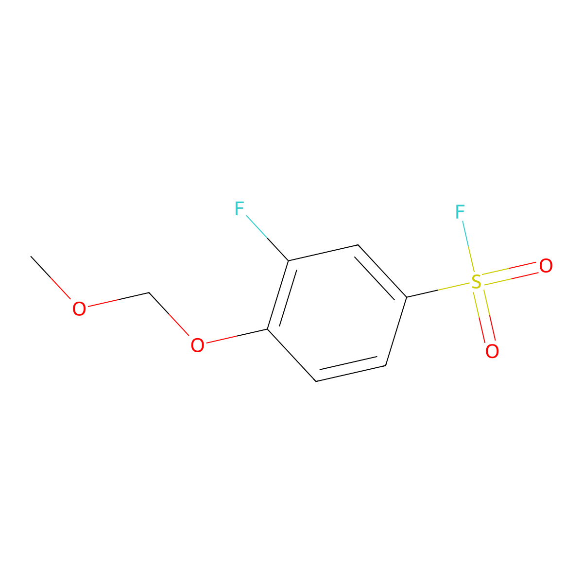 3-Fluoro-4-(methoxymethoxy)benzene-1-sulfonyl fluoride molecular structure, CAS 2247107-06-6