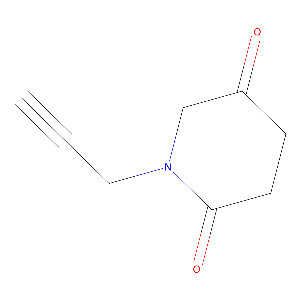 1-(Prop-2-yn-1-yl)piperidine-2,5-dione molecular structure, CAS 2247107-31-7