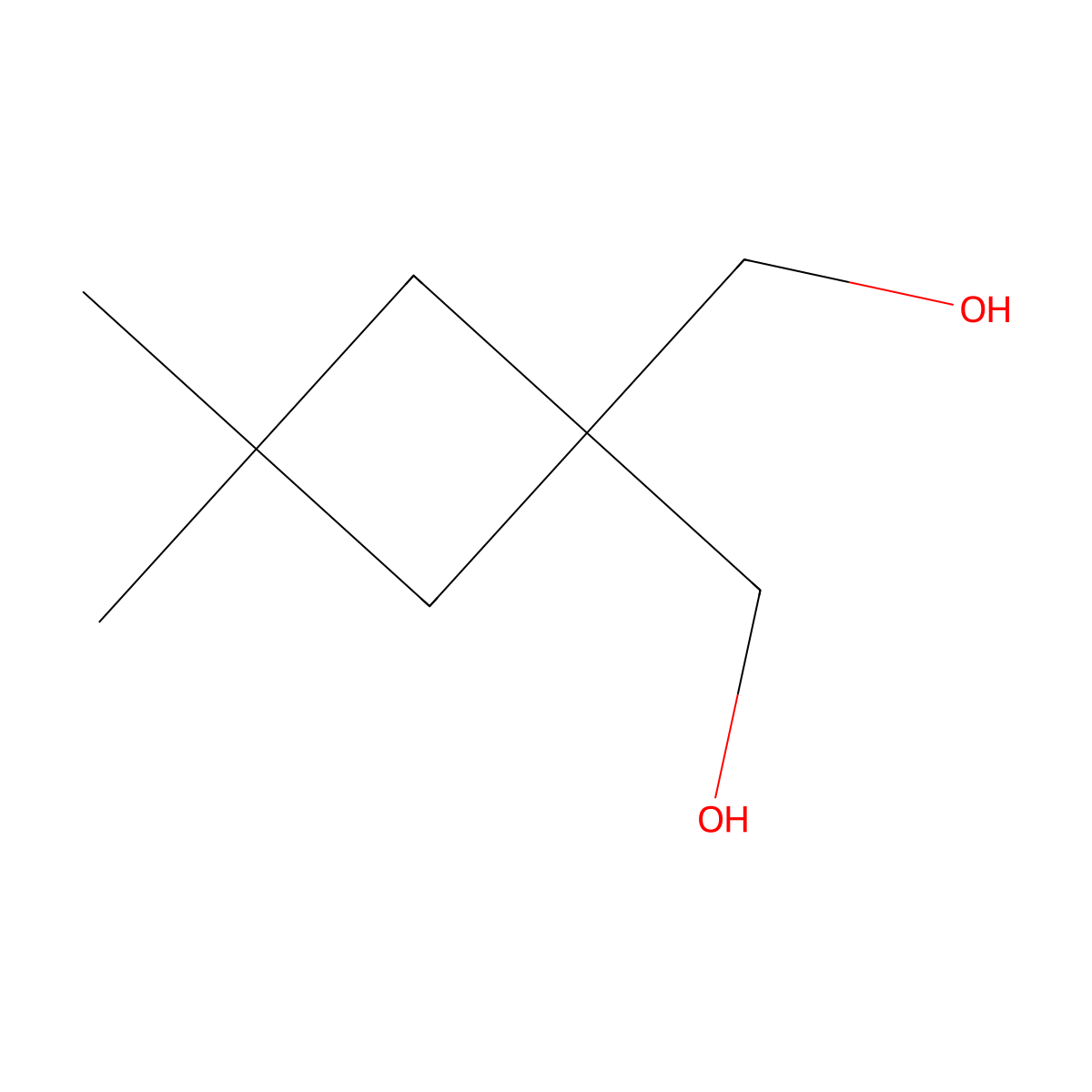 [1-(Hydroxymethyl)-3,3-dimethylcyclobutyl]methanol molecular structure, CAS 2247107-61-3
