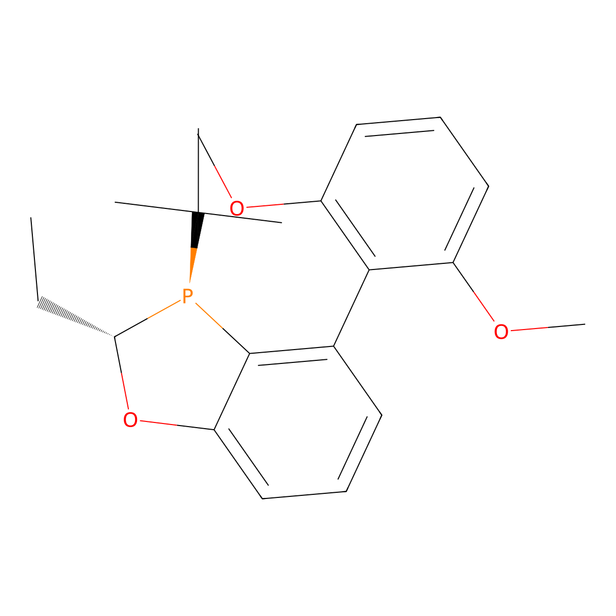 (2S,3S)-3-(tert-butyl)-4-(2,6-dimethoxyphenyl)-2-ethyl-2,3-dihydrobenzo[d][1,3]oxaphosphole molecular structure, CAS 2247162-97-4