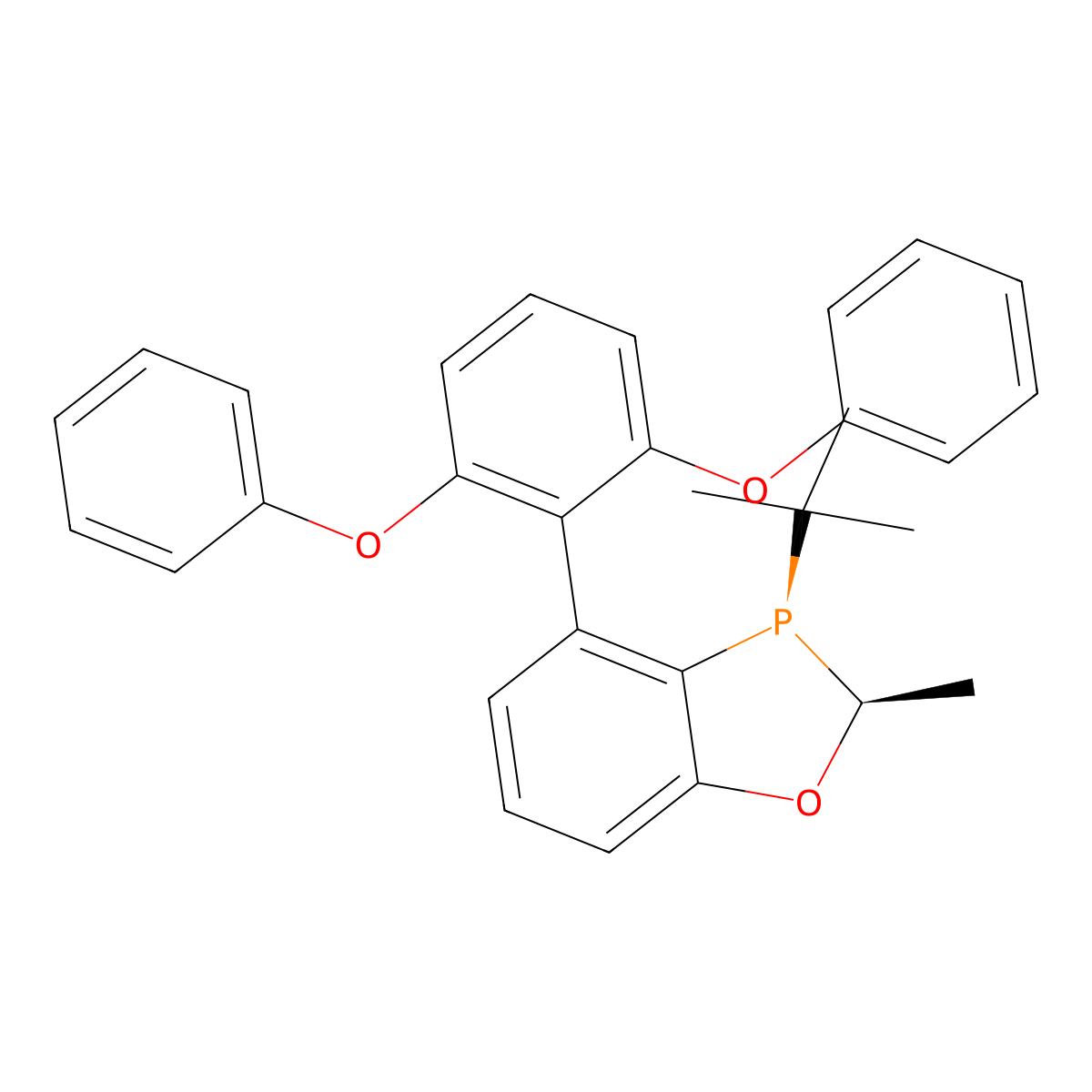 (2S,3S)-3-(tert-Butyl)-4-(2,6-diphenoxyphenyl)-2-methyl-2,3-dihydrobenzo[d][1,3]oxaphosphole molecular structure, CAS 2247163-02-4