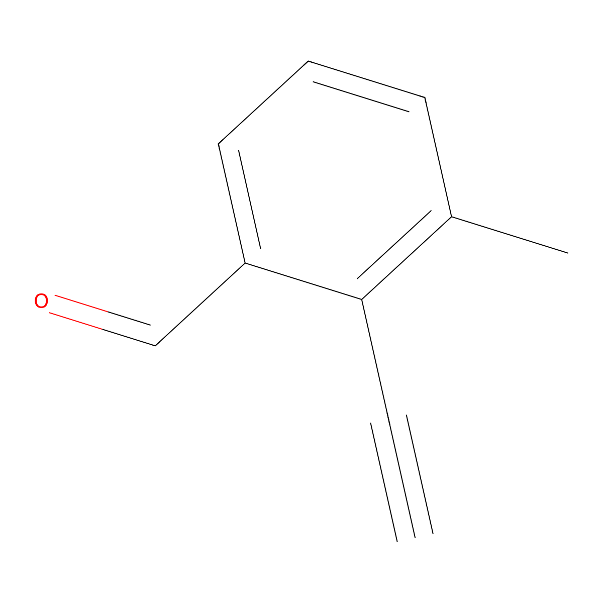 2-Ethynyl-3-methylbenzaldehyde molecular structure, CAS 2247222-64-4