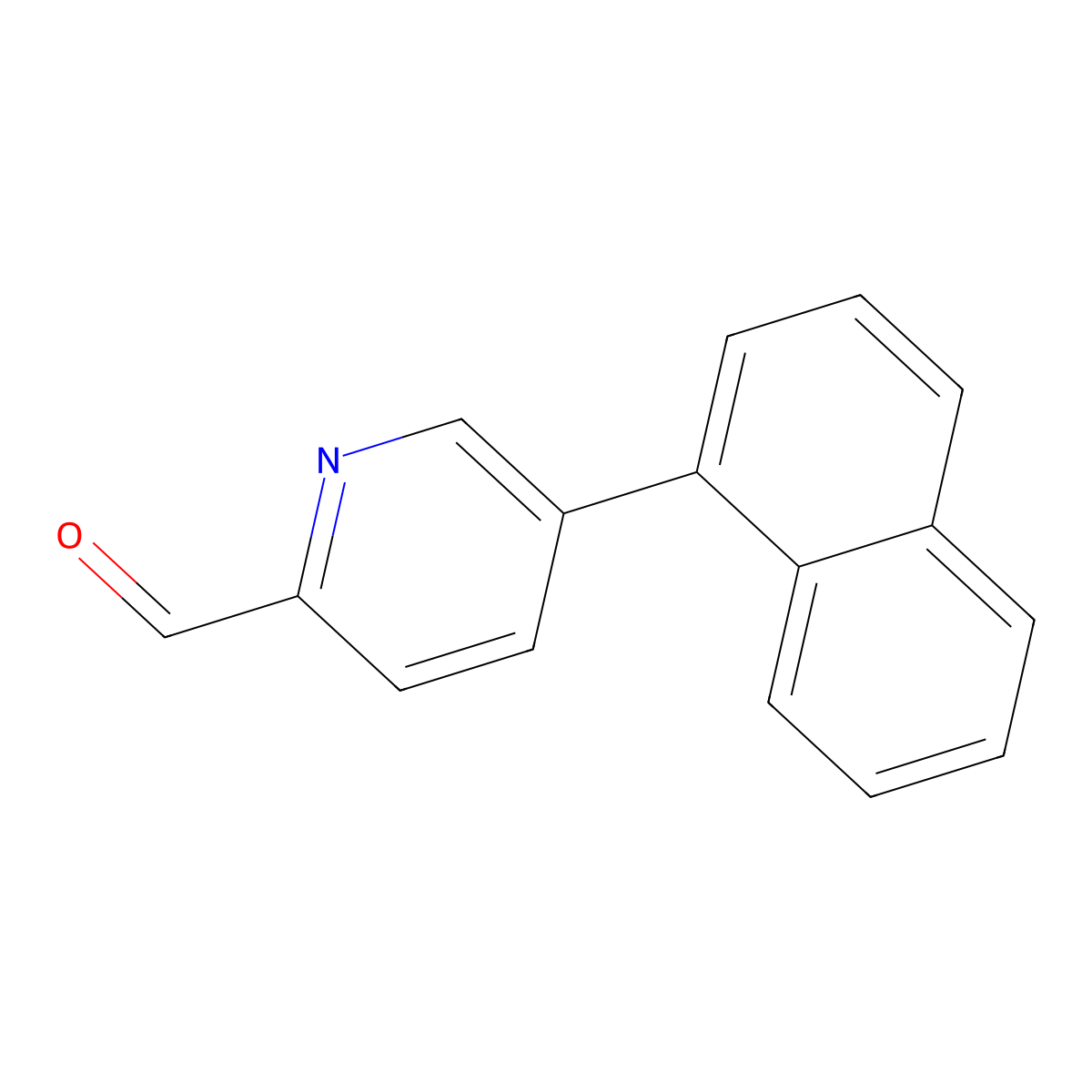 5-(1-Naphthalenyl)-2-pyridinecarboxaldehyde molecular structure, CAS 2247260-64-4