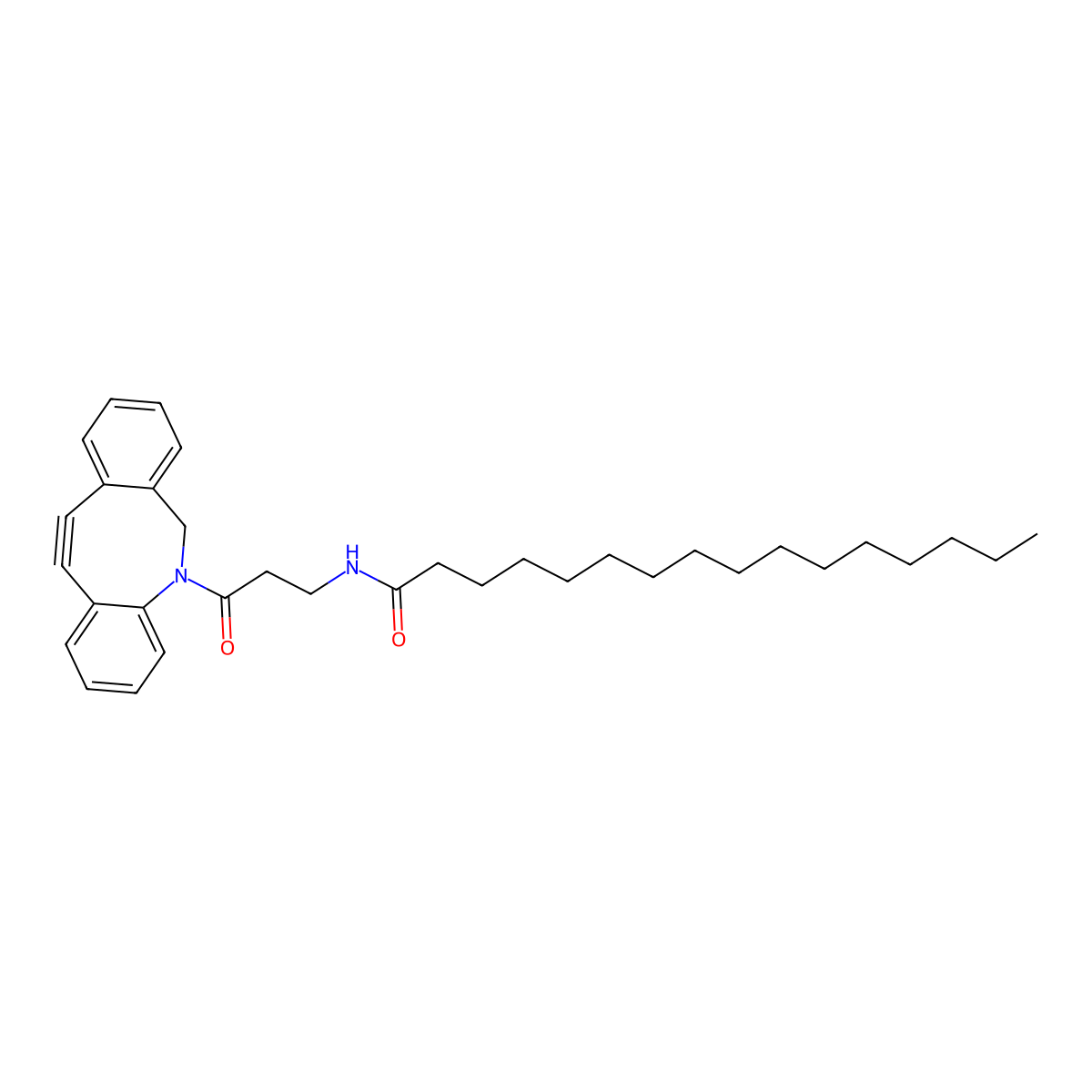 DBCO-Palmitic molecular structure, CAS 2247286-94-6