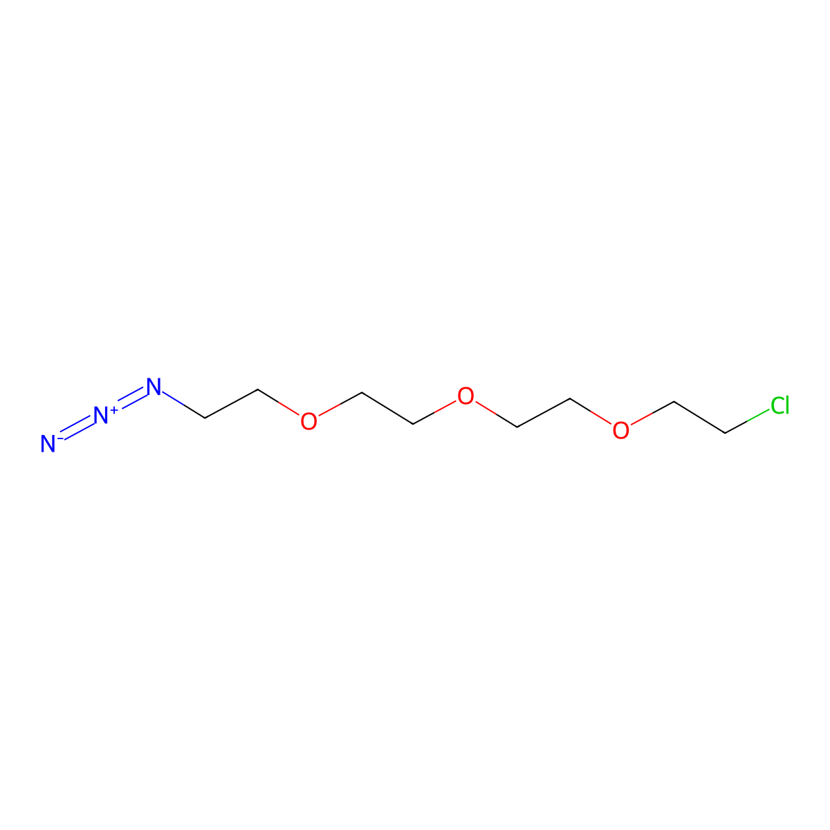 1-AZido-2-(2-(2-(2-chloroethoxy)ethoxy)ethoxy)ethane molecular structure, CAS 2247289-96-7