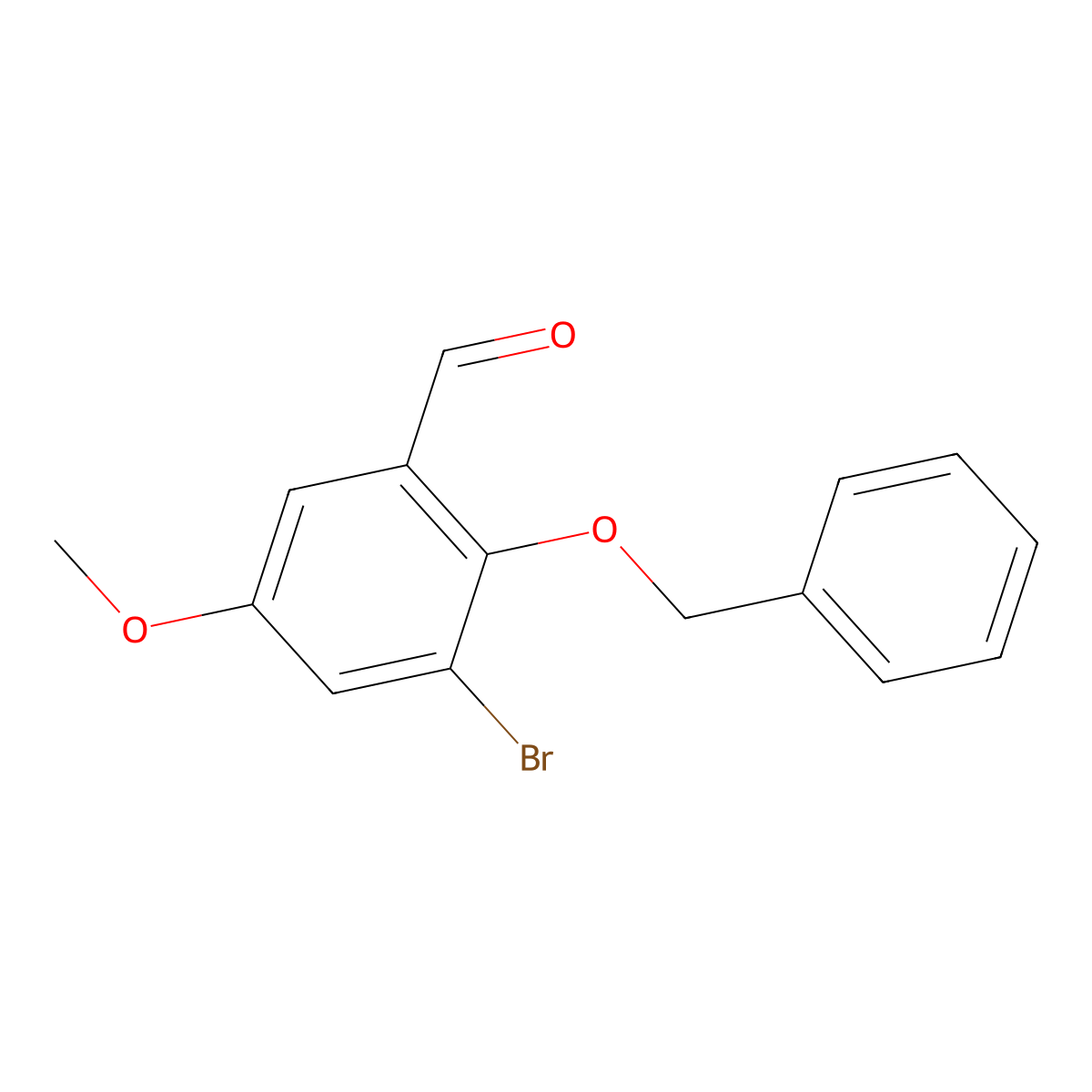2-(BenZyloxy)-3-bromo-5-methoxybenZaldehyde molecular structure, CAS 2247294-68-2