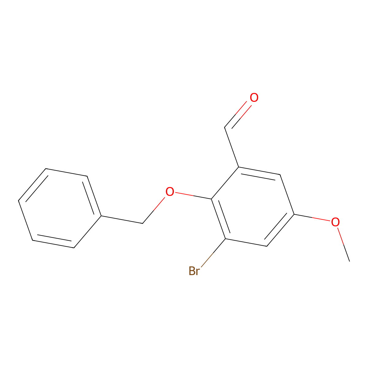 2-(BenZyloxy)-3-bromo-5-methoxybenZaldehyde molecular structure, CAS 2247294-68-2