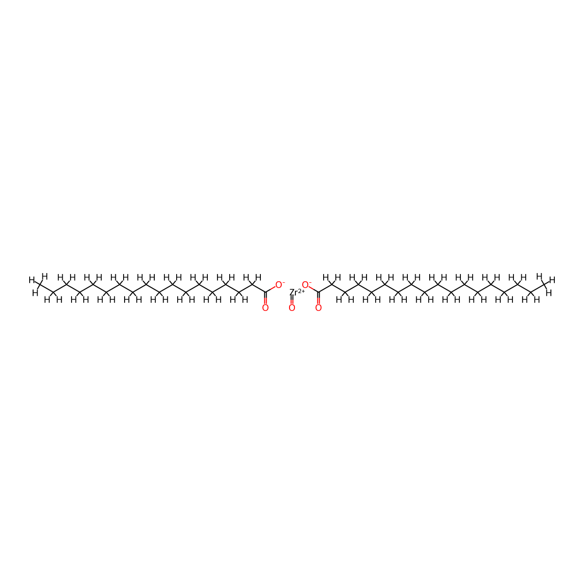 Bis(octadecanoato-O)oxozirconium molecular structure, CAS 22473-71-8