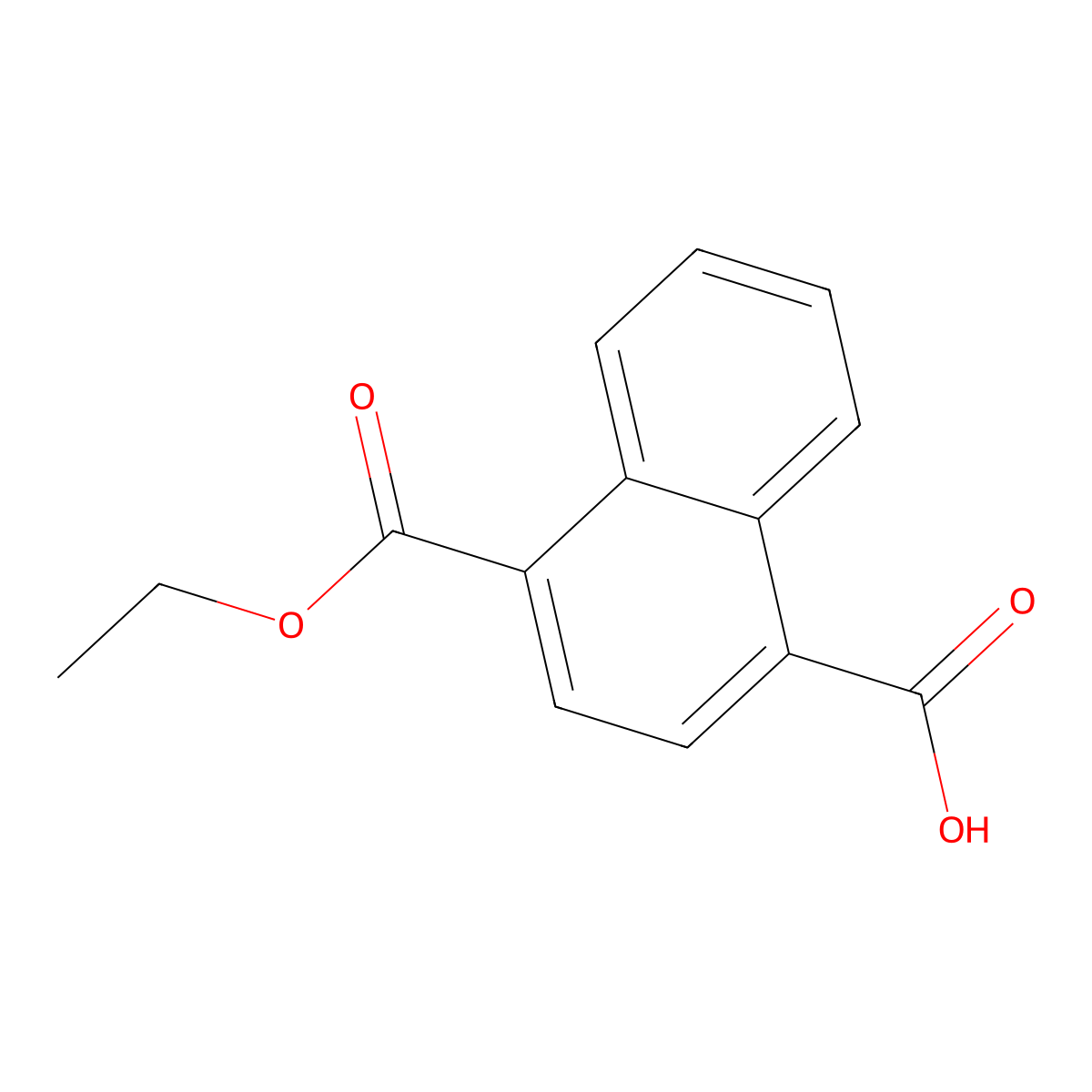 4-(Ethoxycarbonyl)naphthalene-1-carboxylic acid molecular structure, CAS 2247309-62-0