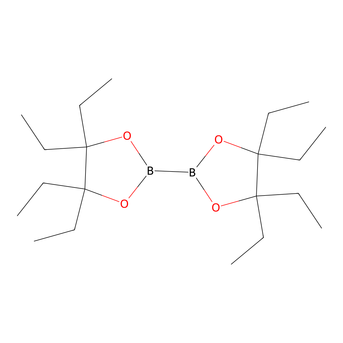 4,4,5,5-Tetraethyl-2-(4,4,5,5-tetraethyl-1,3,2-dioxaborolan-2-yl)-1,3,2-dioxaborolane molecular structure, CAS 2247367-07-1