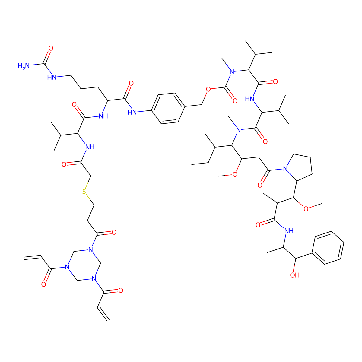 Py-MAA-Val-Cit-PAB-MMAE molecular structure, CAS 2247398-68-9